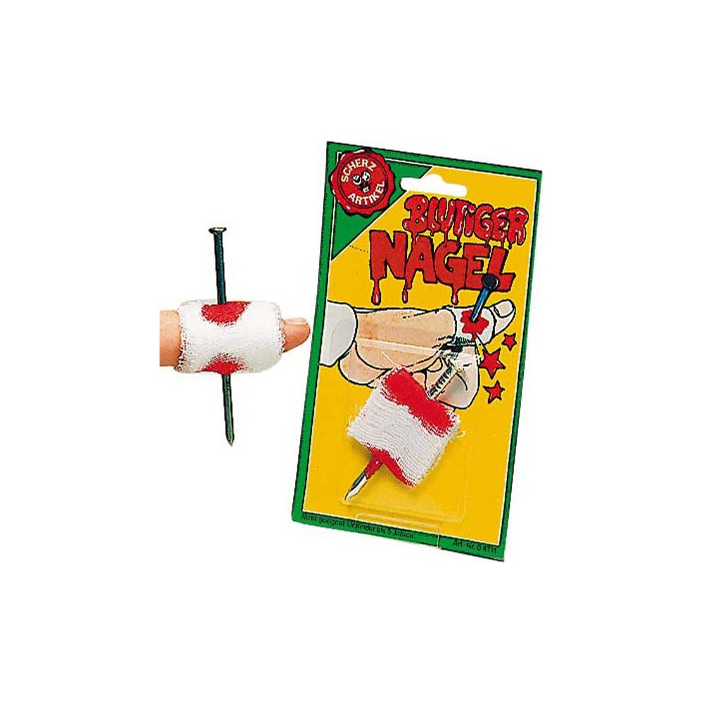 Clou dans le doigt avec bandage